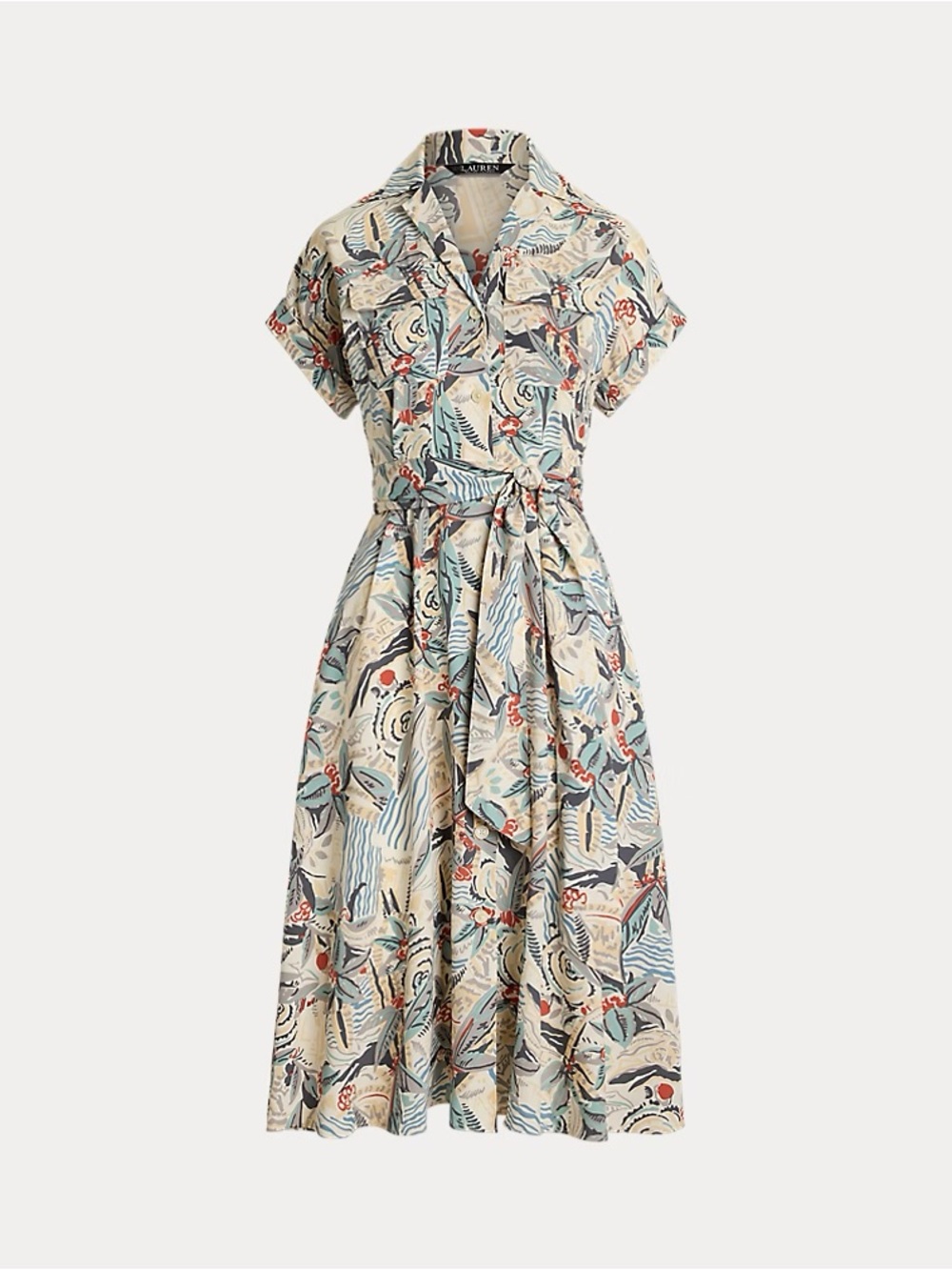Lauren RL Belted Camp Shirtdress, EUC
